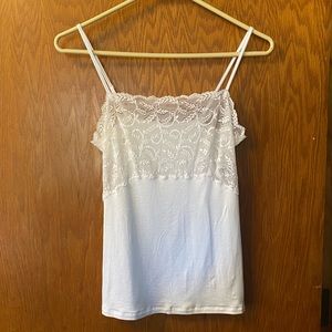 White Lacey Tanktop